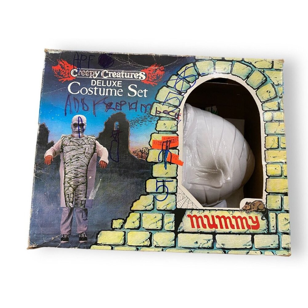 Vintage The Mummy Creepy Creatures Deluxe Halloween Costume 1985 Mummy Rare